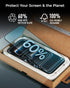 17 9H 2 iOttie Terra Screen Protector for iPhone Air, Hardness Tempered Glass, Eco-Friendly Reusable Alignment Tray