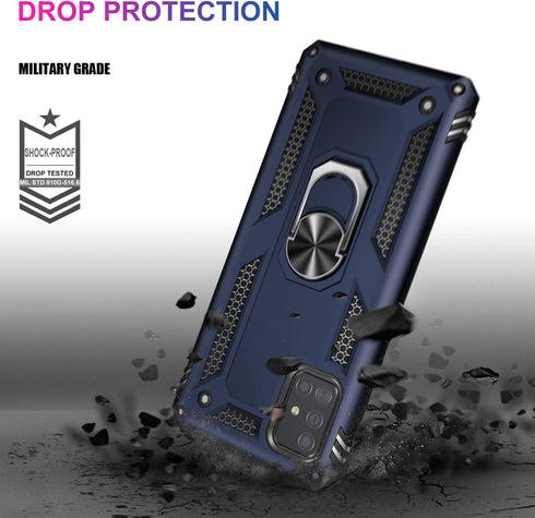 LUMARKE Case for Galaxy A51 4G with Screen Protector, Military Grade Protective Phone Cover, 16ft Drop Tested with