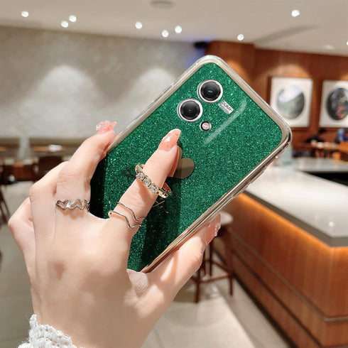 Ring Kickstand Phone Case for Motorola Moto G Stylus 2023 (4G), Sparkly Slim Soft Silicone Shockproof Protective Cover