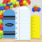 JarThenaAMCS 3Pcs Back to School Arch Backdrop Covers Crayon Ruler Notebook Arch Stand