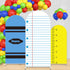 JarThenaAMCS 3Pcs Back to School Arch Backdrop Covers Crayon Ruler Notebook Arch Stand