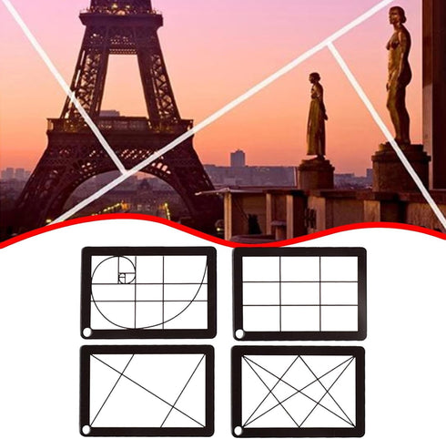 Hjdlhx 4 Pieces View with Chain Sturdy Waterproof Compact Landscape View for Painting Viewer, Acrylic