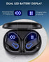 Wireless Bluetooth Earbuds, 120H Playtime Bluetooth 5.3 Ear Buds with LED Display Charging Case