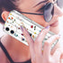 GiiKa iPhone 12 Case with Screen Protector, Clear Floral Shockproof Hard Case with TPU Bumper for iPhone 12