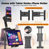 BAISHUN 63-inch 360 2 4.7-12.9 inch 1/4 inch Tripod Stand for Tablet Camera Phone, Height Adjustable iPad Mount Holder