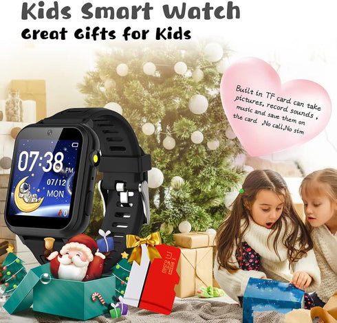 Retysaz Kids Smart Watch, 24 Game Smart Watch for Kids, Fashion Smartwatches for Children 3-14, Great Gifts for Girls