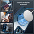 Amizee iPhone 12 Pro Max Magnetic Case with Screen & Camera Protectors, Clear Shockproof, MagSafe Compatible (Blue)