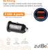 Dual USB-A 36W Compact Metal Fast Car Charger with QC 3.0 for iPhone and Samsung Galaxy