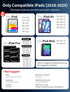AYNSRTN A16/10/9/8/7/6th 13/12.9/11" M5/M4, M3/M2/5/4/3, 6/5 Pencil for Apple iPad Gen, Pro Air Mini Stylus Pen