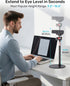 Etour 360 C922 C930e C920 C615 C960 4K N60, 1/4" Webcam Tripod Stand for Desk, Newly Upgraded Small Base & Ballhead