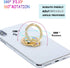 Glitter Bling Bling Phone Ring Holder, Sparkle Phone Ring Artificial Diamond Kickstand for Almost All Phones, Pad (Gold)