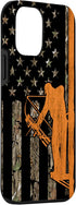 Bow Hunting Tree Stand Deer Hunter American Flag Camouflage Case for iPhone 12 mini