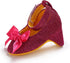 Doloame Baby Girls Princess High Heels with Cute Bowknot Soft Sole Crib Shoes Newborn Photography Props
