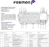 Fosmon Mini Bluetooth Keyboard (QWERTY Keypad), Wireless Portable with Touchpad, Compatible with Apple TV, PS4, PS5