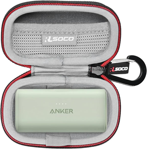 RLSOCO Carrying Case for Anker Nano 621 Power Bank, Portable Charger Case Only (Black)