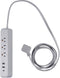Globe Electric 6-ft 3-Outlet USB Surge Protector Power Strip, 2x USB-A, 1x USB-C, Right Angle Plug, Gray
