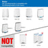 Wall Mount for Netgear Orbi WiFi 6 Router, Sturdy Metal Stand Compatible with RBK753, RBK852 & More (2 Pack)