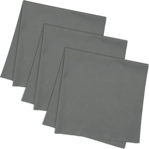 JUNRO 3-Pack 16x16 Inch Extra Large Lint-Free Microfiber Cleaning Cloths for Laptop, LCD