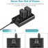 NEEWER NP-FW50 Camera Battery Charger Set, Compatible with Sony ZV-E10 A7 Series, 2 Pack 1100mAh Batteries, Dual Charger