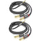 3.3Ft 3.5mm TRS to Dual 6.35mm Stereo Cable 2-Pack, 1/8 TRS to Dual 6.35mm Y Splitter for Smartphone, Mixer, PC
