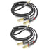 3.3Ft 3.5mm TRS to Dual 6.35mm Stereo Cable 2-Pack, 1/8 TRS to Dual 6.35mm Y Splitter for Smartphone, Mixer, PC