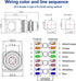 RJ45 to M12 X Coded 8 Pin Adapter, IP68 Shielded Industrial Ethernet Adapter for Basler Cognex Camera Sensor