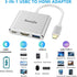 Tuwejia USB C to HDMI Multiport Adapter, USB 3.1 Gen 1 Thunderbolt 3 to HDMI 4K Video Converter