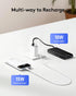 Orfeika 10000mAh Pack Portable Phone Charger, Portable Charger Power Bank with Built-in Cables, Travel Essential