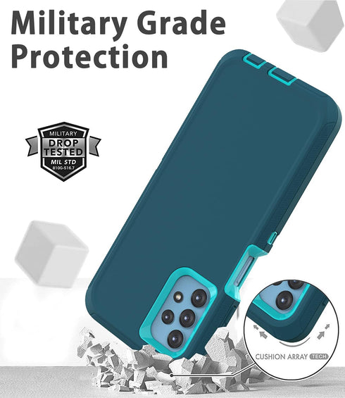 Shockproof Dustproof Case for Samsung Galaxy A32 5G (Blue) - Compatible with Samsung Galaxy A32 5G