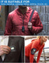 ZHIWHIS Mini Portable FM Radio, Stereo LCD Digital Display Pocket Walkmen Receiver with Earphone, AAA Battery Operated