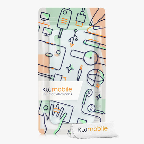 kwmobile TPU Silicone Case for Samsung Galaxy A50, Soft Finish Phone Cover in Cool Mint