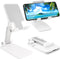 Cell Phone Stand, Folding Desktop Phone Stand, Angle Height Adjustable Mobile Holder for Desk