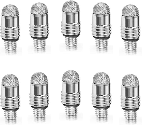 GUUGEI Mesh Fiber Tips (10 Pack), Stylus Pen Replacement Tips for Capacitive Touch Screens, High Sensitivity, Soft
