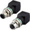 RJ45 to M12 4-Pin Adapter - M12 RJ45 Male Female Industrial Ethernet Connector, IP68 Waterproof, 10Gb/s Transmission