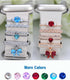 Watch Band Charms for Women - Decorative Rings Compatible with Apple Silicone Watch Bands, Metal Jewelry Accessories