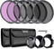 NEEWER 58mm ND Lens Filter Kit: UV, CPL, FLD, ND2, ND4, ND8, Compatible with Canon Nikon Sony DSLR Cameras