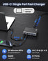 200W USB C Charger Block, GaN III 8-Ports Charging Station Hub + PD 65W Laptop Charger for MacBook, iPhone 16/15, Black