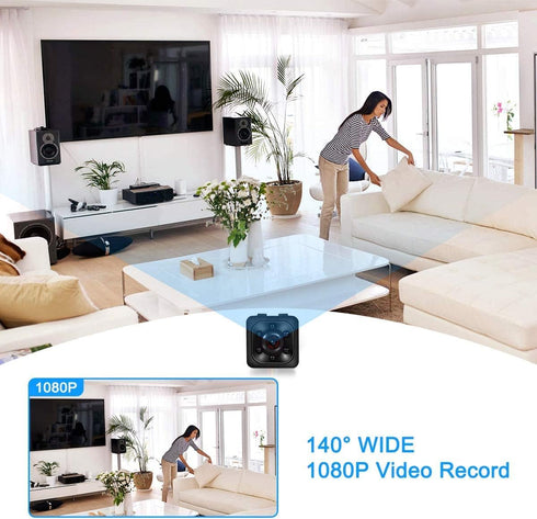 Mini Spy Camera, 1080P HD Mini Spy Camera with Audio, Video Recording, Night Vision, Motion Detection - No Wi-Fi Needed