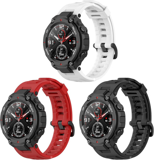 3Pack T-Rex Pro Bands for Men, Smartwatch Accessory for Amazfit T-Rex (A1918) Watch Bands Strap