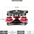 NEEWER Tripod Head Leveling Base Camera Leveler, Aircraft Grade Aluminum Alloy, 3 Axis Tri Wheel Head