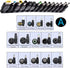 Laptop DC Power Adapter Kits 41 PCS Universal 5.5 mm x 2.1 mm DC AC Power Adapter Tips Connector for Thinkpad Power Supply Plug Jack Sets