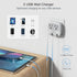 TESSAN European Travel Plug Adapter Converter, 2 USB, Type C Outlet Charger for US to Most of Europe