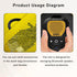 Hard Case for DEWALT Wearable Bluetooth Speaker, Magnetic Clip-On Wireless Portable Mini Speaker Protective Holder Bag