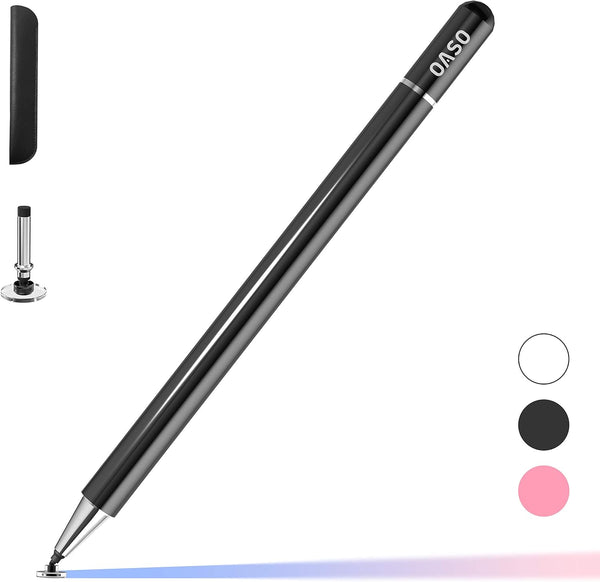 OASO Pen for Tablet, Capacitive Disc Tip Stylus Pencil & Magnetic Cap Compatible