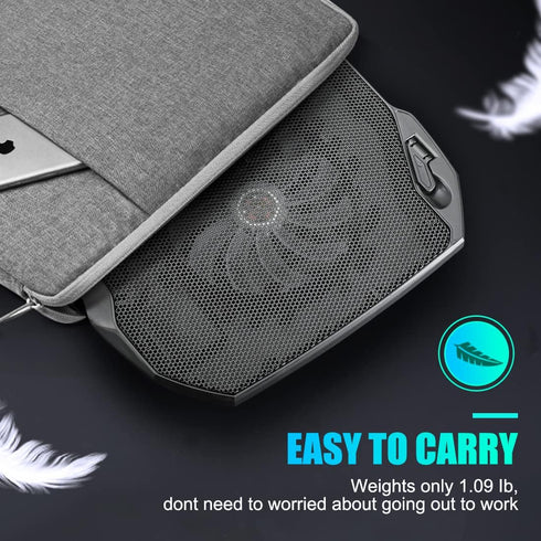 Laptop Cooling Pad, Gaming Laptop Cooler with 2 Quiet Big Fans, RGB 7 Color Light Change, Portable USB Laptop Stand 11