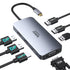 USB C Docking Station Dual Displayport, Selore Laptop Docking Station with Dual Monitor, USB C Hub with 2 DP, HDMI,