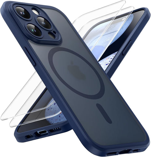 Shopify SEO Optimized:
iPhone 15 Pro Case - TOCOL 3 in 1 Magnetic, Blue, Military Grade, Full Camera Protection,