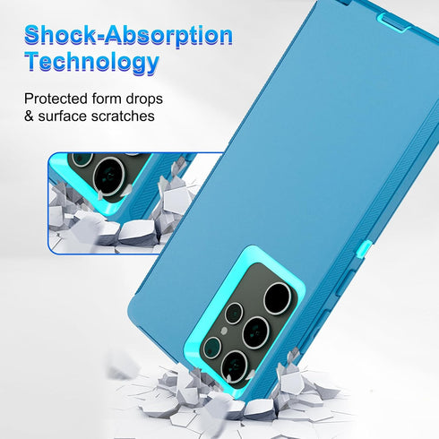 for Samsung Galaxy Note 20 Ultra Case,Dropproof Shockproof Galaxy Note 20 Ultra Case,Heavy Duty Protective for Samsung Note 20 Ultra Case-6.9 Inch(Turquoise)