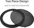 6" Black Speaker Grill Covers, Car Subwoofer Guard Protector, ABS Plastic Frame with Metal Mesh - 2Pcs