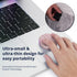 Stylish Mini Round Mouse with Pressure Sensing Reel, Ultra Portable Wireless Connectivity: Wired, 2.4G, Dual Bluetooth,